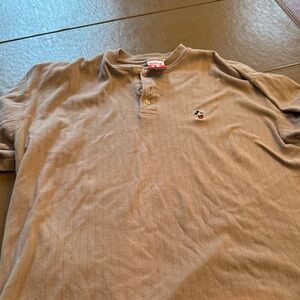 Men's Brown Polo Shirt with Embroidered Logo